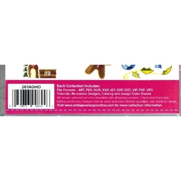 Anita Goodesign Paper Piecing Christmas Full Collection Embroidery Designs - Picture 2 of 10